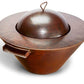 MESA FIRE & WATER BOWL - HAMMERED COPPER - catalog view