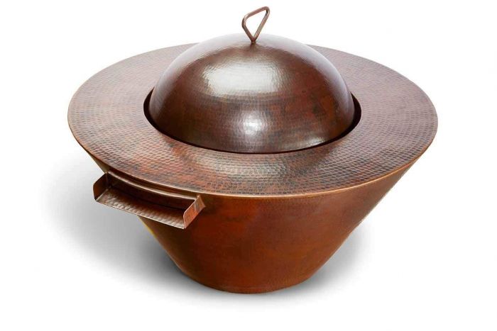 MESA FIRE & WATER BOWL - HAMMERED COPPER - catalog view