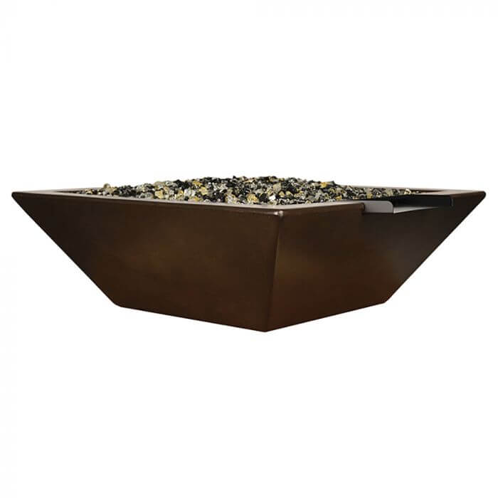 GEO SQUARE FIRE & WATER BOWL - catalog view