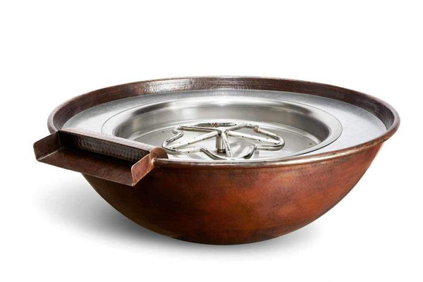 TEMPE FIRE & WATER BOWL - HAMMERED COPPER - catalog view